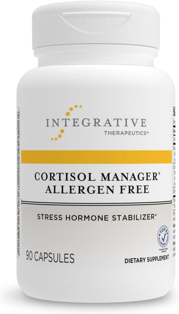 Integrative Therapeutics Cortisol Manager - Allergen-Free - Supplement With Ashwagandha And L-Theanine - Supports Relaxation & Calm To Support Restful Sleep* - 90 Tablets