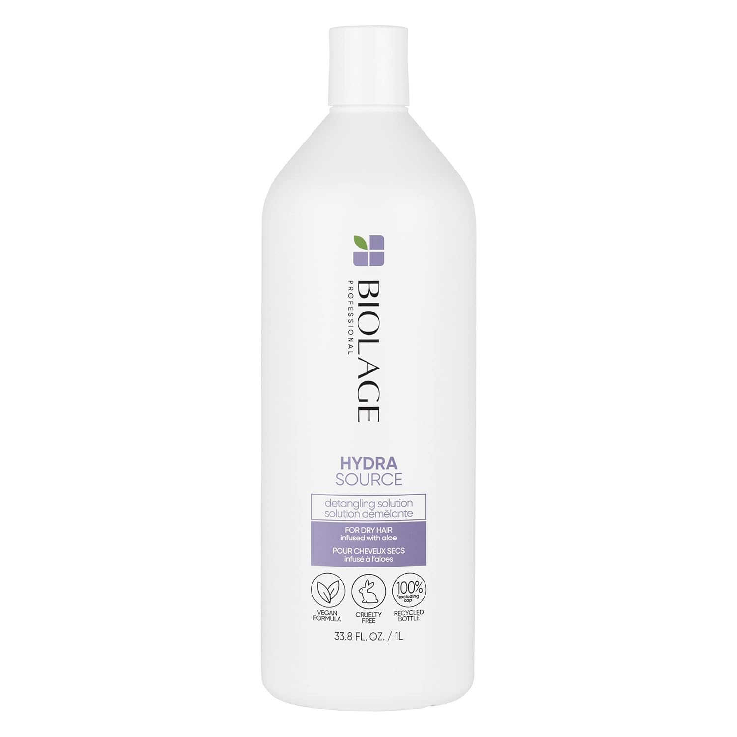 Biolage Hydra Source Detangling Solution | Detangles & Controls Static For Less Frizz & Fly-Aways | Renews Moisture | Paraben-Free | For Dry Hair | Vegan | Cruelty Free