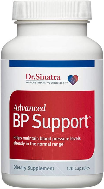 Dr. Sinatra Advanced BP Support Supplement for Healthy Blood Pressure, 120 Capsules (30-Day Supply)