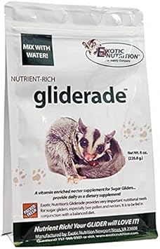 Exotic Nutrition Gliderade Nectar (1.5 Lb.) - Vitamin-Enriched Healthy Nectar Supplement - Powdered Mix - Provides Necessary Carbohydrates For Sugar Gliders