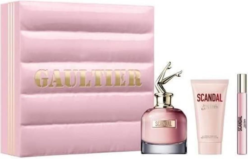 Jean Paul Gaultier Scandal Gift Set: Edp Spray 80Ml, Body Lotion 75Ml & Edp 10Ml