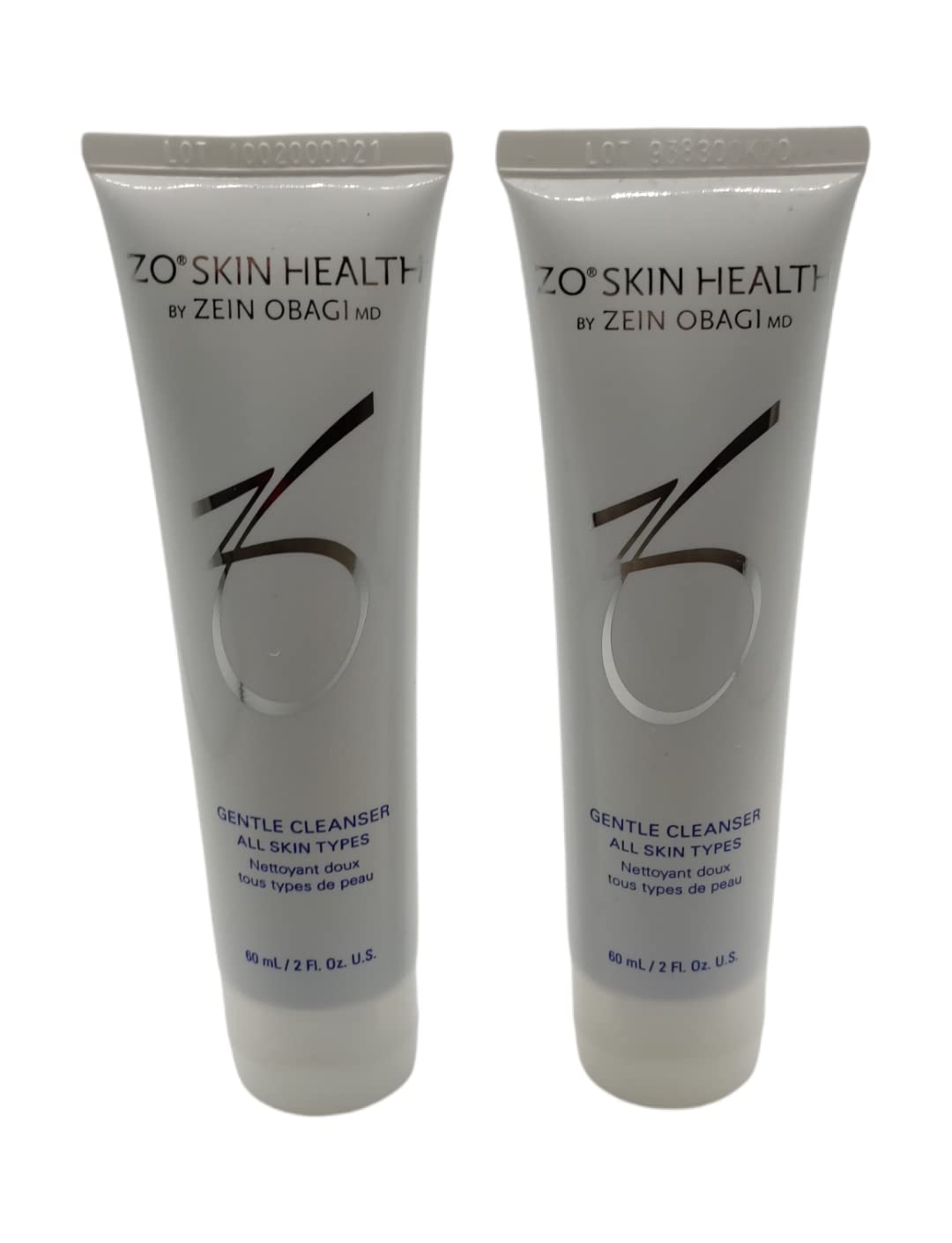 ZO Skin Health Gentle Cleanser 2 x 2.0 Fl. Oz NO BOX for refreshed-feeling skin, 2 Ounce : Beauty & Personal Care