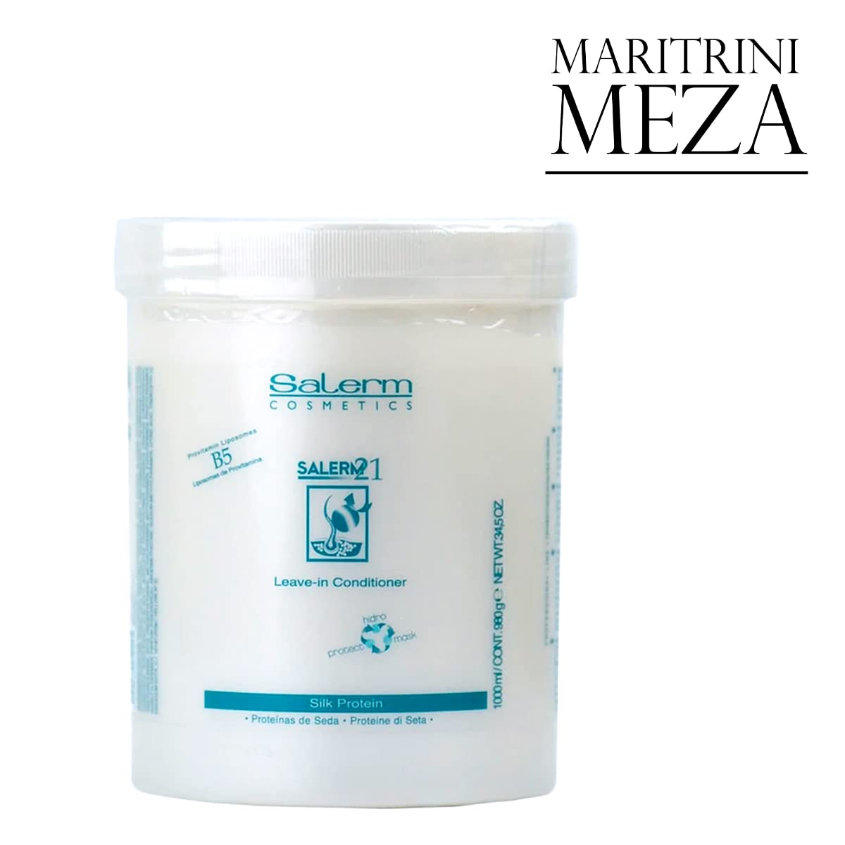 Salerm 21 Mask 34Oz Leave-In Conditioner, B5 Provitamin Lipsomes & Silk Protein - With A Gift - Maritrini Meza : Beauty & Personal Care