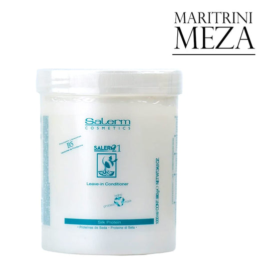 Salerm 21 Mask 34Oz Leave-In Conditioner, B5 Provitamin Lipsomes & Silk Protein - With A Gift - Maritrini Meza : Beauty & Personal Care