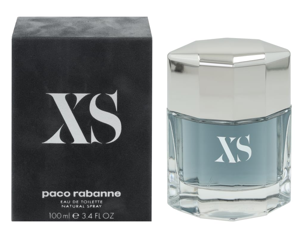 Paco Rabanne Xs Eau De Toilette For Men 3.4 Oz/ 100 Ml - Spray - New Packaging, 3.4 Fl Oz : Beauty & Personal Care