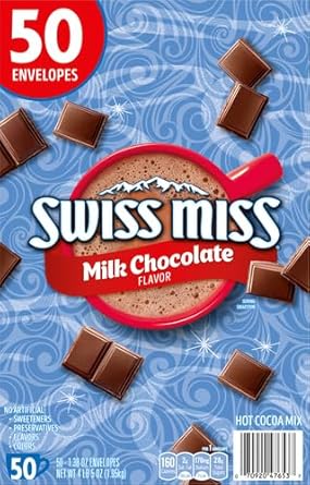Swiss Miss Milk Chocolate Flavor Hot Cocoa Mix, 1.38 Oz. 50-Count