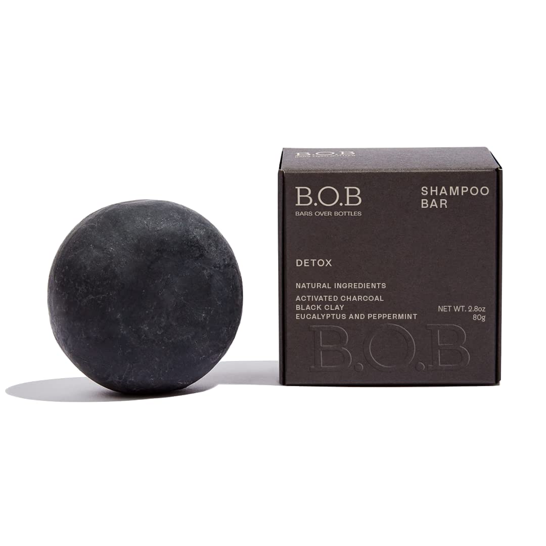 B.O.B Bars Over Bottles Shampoo Bar For Curly Hair | Moisturizing Natural Hair Shampoo | Eco Friendly, Vegan, Waterless, Solid Shampoo Bar For Waves And Curls