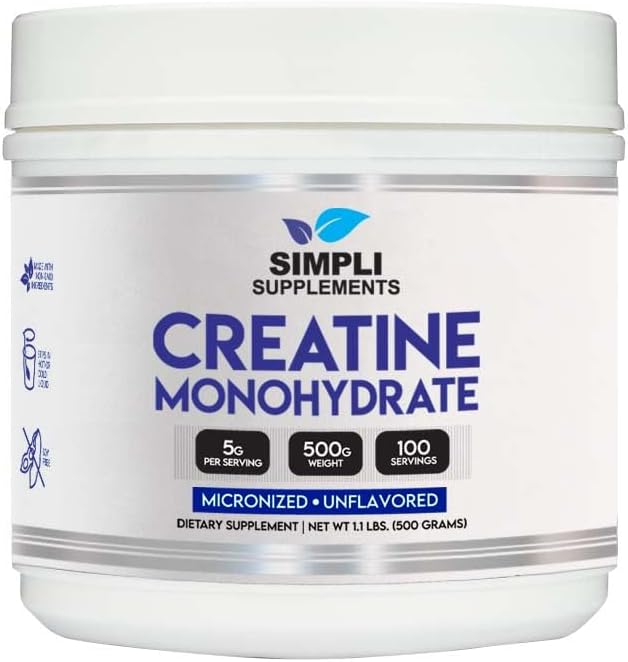 Premium Creatine Monohydrate Powder 500G | Best Creatine For Men And Women | Unflavored Creatine Nutritional Supplement For Muscle Building & Recovery | Non-Gmo & Vegan-Friendly | Scooper Inside : Health & Household