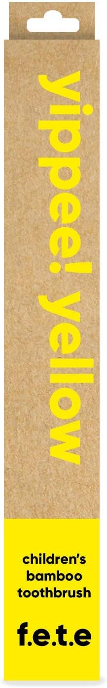 f.e.t.e | Yippee! Yellow Children's Bamboo Toothbrush | Biodegradable & Compostable Handle | Recyclable Soft Bristles | Sustainable | Vegan : Amazon.co.uk: Health & Personal Care