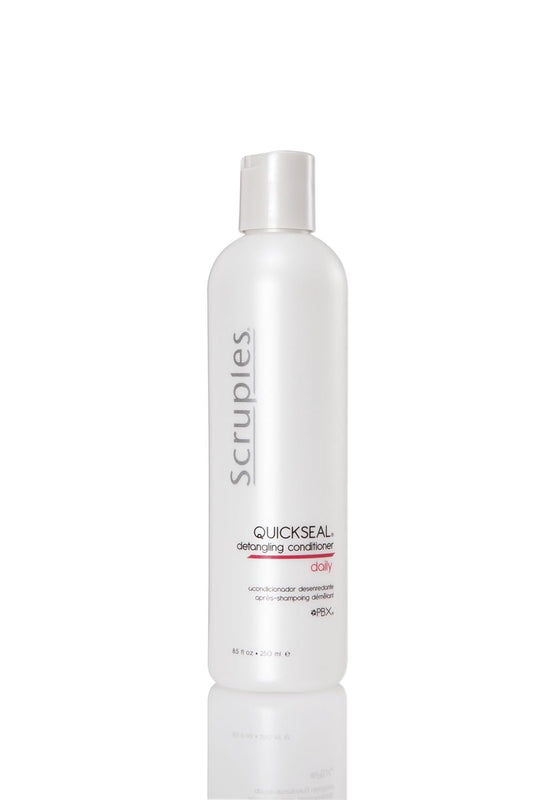 Scruples Quickseal Detangling Conditioner - Hair Smoothing & Frizz Control Treatment - Conditions & Detangles All Hair Types (8.5 oz) : Beauty & Personal Care