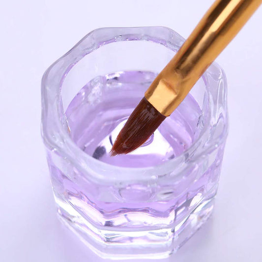 Karlash Nail Art Acrylic Liquid Powder Dappen Dish Glass Crystal Cup Glassware Tools (Pack Of 4)