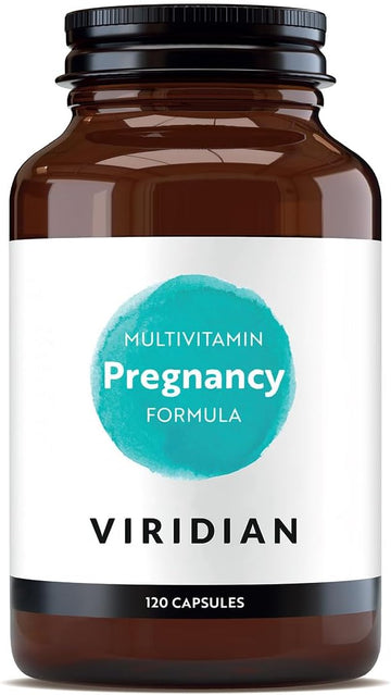 Viridian - Pregnancy Multivitamin Formula - 120 Caps | Dha & Folic Acid | For Pregnancy & Breastfeeding |Formula For Mother & Baby | Iron, Iodine, Vitamin D & More For Cognitive & Bone Health | Vegan