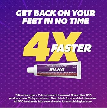 Silka Max Strength Antifungal Liquid & Cream Set - Powerful Relief for Toenail Fungus, Athlete's Foot, and Ringworm, Itch and Burn Relief : Health & Household