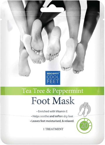 Escenti Tea Tree & Peppermint 20 Minute Foot Mask