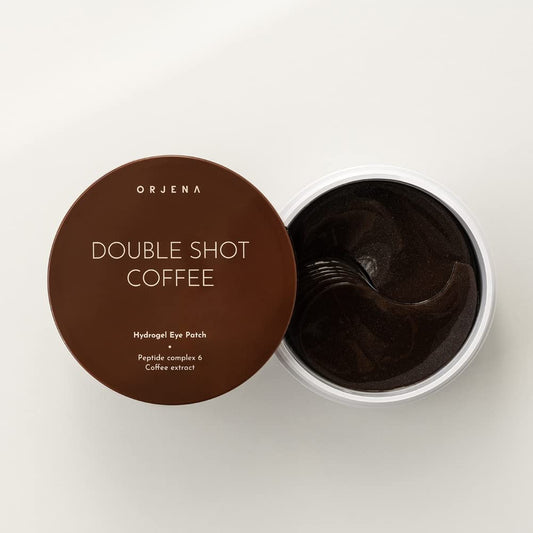 Orjena Double Shot Coffee Hydrogel Eye Patch 30Pairs Under Eye Gel Pads For Dark Circles, Wrinkles, Fine Line, Puffiness