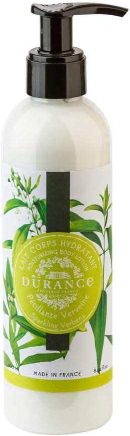 Durance Les Eternelles Moisturising Body Lotion 250Ml, Sparkling Verbena Scent - Intensive Moisturiser Enriched With Plant Oils - Fresh & Luscious Texture, No Oily Feeling