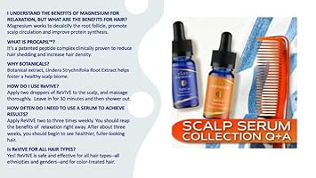 Nfuse Hair Growth Serum, Revive Magnesium Scalp Serum For Thicker, Healthy-Looking Hair With Peptides And Botanicals L Strengthens Hair Follicle For Shiner Fuller Hair
