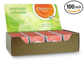 Davidson'S Organics, Ayurvedic Infusions, Digest, 100-Count Individually Wrapped Tea Bags