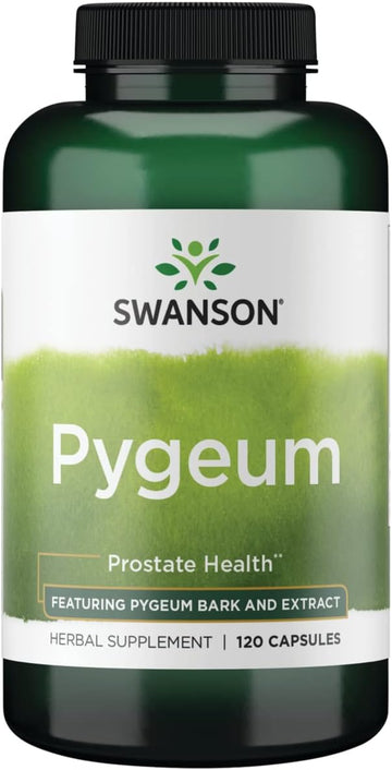 Swanson Pygeum - 400Mg Herbal Supplement For Male Prostate Health - Supports Bladder And Urinary Tract Health - 120 Capsules