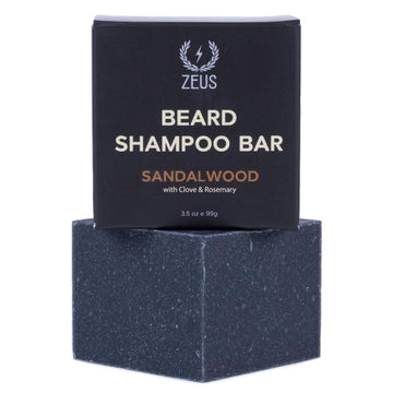 Zeus Beard Wash Bar For Men, All-Natural Hydrating Shampoo, Skin-Clarifying Soap & Beard Care Cleanser With Natural Ingredients, Anti-Itch & Gentle On Skin (Made In Usa) Vanilla Rum