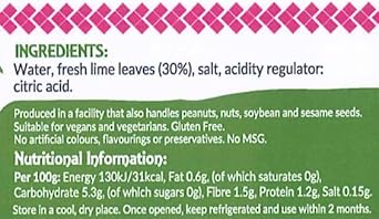 Thai Taste Kaffir Lime Leaves (Bai Makrut) 40G