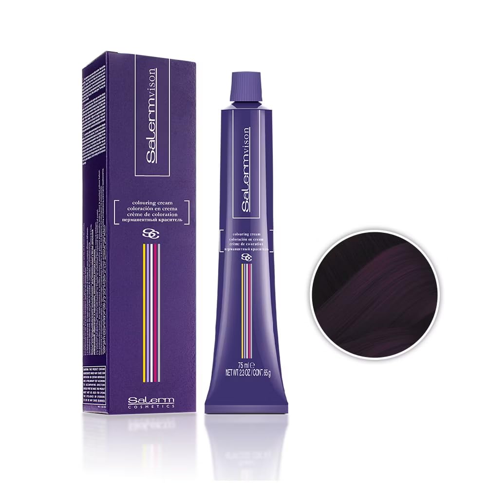 Salermvison Hair Coloring Cream #6.99 Dark Violet Violet Intense Blonde, 2.3 Ounce / 75 Ml : Beauty & Personal Care
