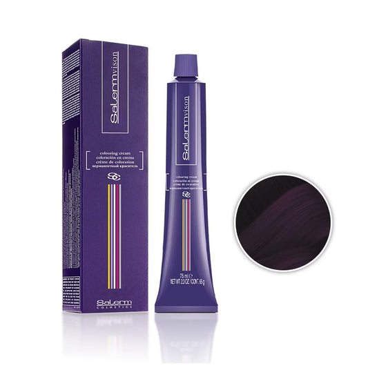 Salermvison Hair Coloring Cream #6.99 Dark Violet Violet Intense Blonde, 2.3 Ounce / 75 Ml : Beauty & Personal Care
