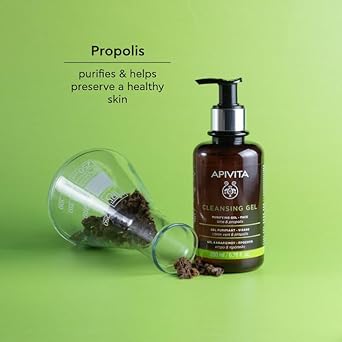 Apivita Cleansing Gel | Purifying & Oil-Balancing Gel For Face With Lime & Propolis, 200 Ml / 6.67 Oz : Beauty & Personal Care