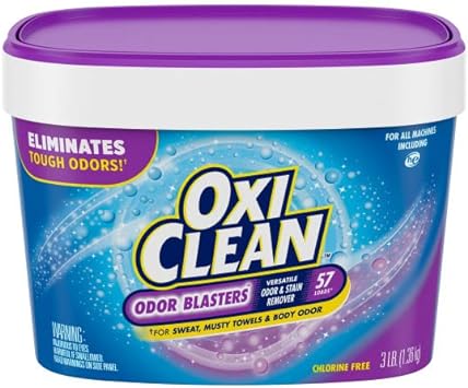 OxiClean Odor Blasters Classic Clean Scent Versatile Stain & Odor Remover Powder, 3 lb 57 Loads (Pack of 2)