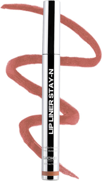 Sacheu Lip Liner Stay-N Peel Off Lip Stain — Long Lasting Matte Lip Tattoo Transfer Proof Lipstain Infused With Hyaluronic Acid & Vitamin E For All Skin Types — Vegan & Cruelty-Free, Plumped