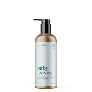 Attitude Baby 2-In-1 Shampoo And Body Wash, Ewg Verified, Dermatologically Tested, Vegan, Good Night, Aluminum Bottle, 473 Ml