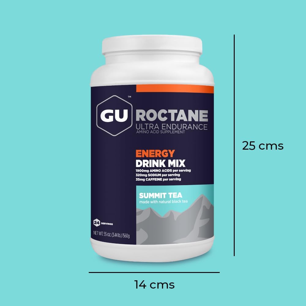 GU Energy Roctane Ultra Endurance Energy Drink Mix, 3.44-Pound Jar, Su