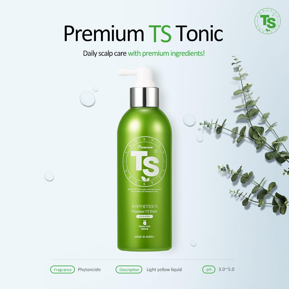 Premium Ts Tonic 8.45 Fl Oz / 250Ml, Anti-Thinning, Scalp Nourishing Spray, Relieves Itchy, Dry, Flaky Scalp, Free From Paraben
