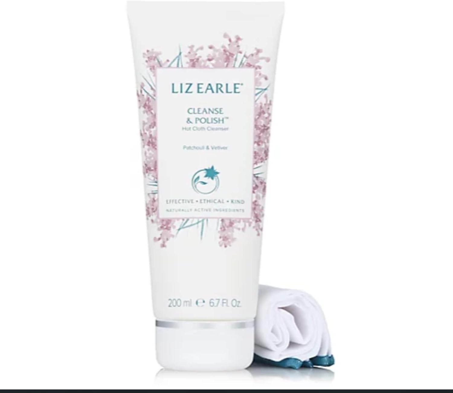 Liz Earle Limited Edition Cleanse & Polish Patchouli & Vetiver 200Ml Plus 2 Cloths, 3 Piece Set