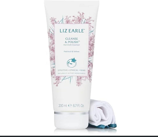 Liz Earle Limited Edition Cleanse & Polish Patchouli & Vetiver 200Ml Plus 2 Cloths, 3 Piece Set
