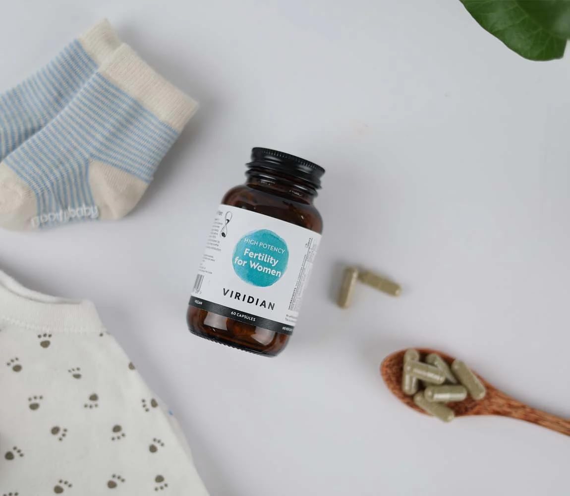 Viridian - Fertility For Women - 60 Caps | Pro-Conception Support | High-Potency Formula With 18 Essential Nutrients | Vegan | No Fillers, Binders Or Artificial Additives | Nutritionist Formulated