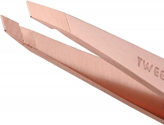 Tweezerman Rose Gold Stainless Steel Slant Tweezer