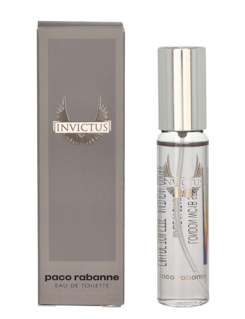 Paco Rabanne Invictus Cologne For Men Mini Edt Spray .51 Fl Oz : Beauty & Personal Care
