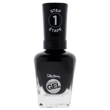 Sally Hansen Miracle Gel™, Onyx-Pected, Long Lasting, Gel-Like Formula, No Uv Lamp Needed, Black Nail Polish