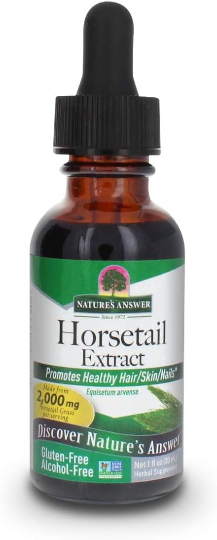 Nature'S Answer Alcohol-Free Horsetail Herb Extract Supplement, 1-  | Hair, Skin, & Nails Support | Promotes Urinary Tract Health | Strengthen Joints