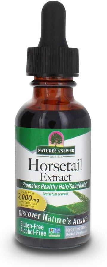 Nature'S Answer Alcohol-Free Horsetail Herb Extract Supplement, 1-  | Hair, Skin, & Nails Support | Promotes Urinary Tract Health | Strengthen Joints