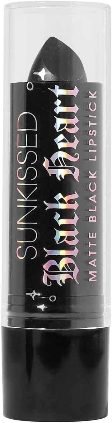 Sunkissed Black Heart Matte Black Lipstick