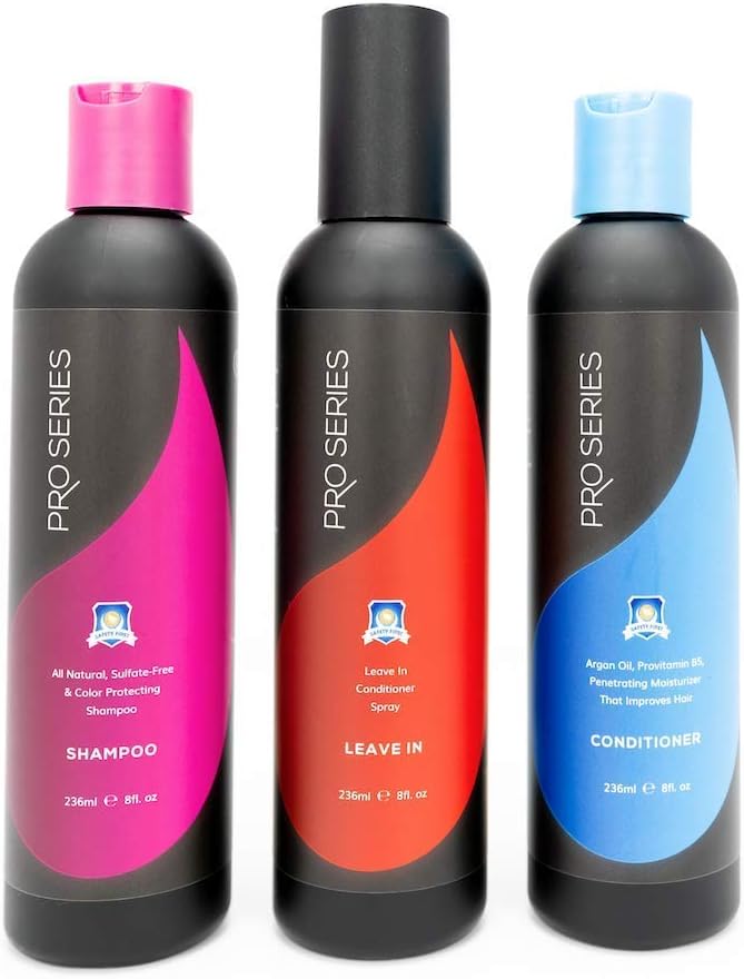 Professional Hair Labs - Pro Series Bundle - Shampoo, Conditioner & Leave In Spray - X3 8Oz