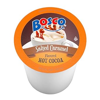 Bosco Single-Cup Hot Cocoa For Keurig K-Cup Brewers, Salted Caramel, 40 Count