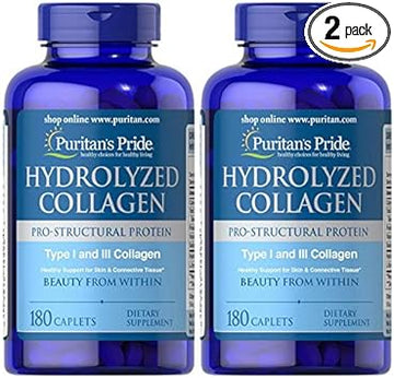 Puritan'S Pride Hydrolyzed Collagen 1000 Mg-180 Caplets (2 Pack)