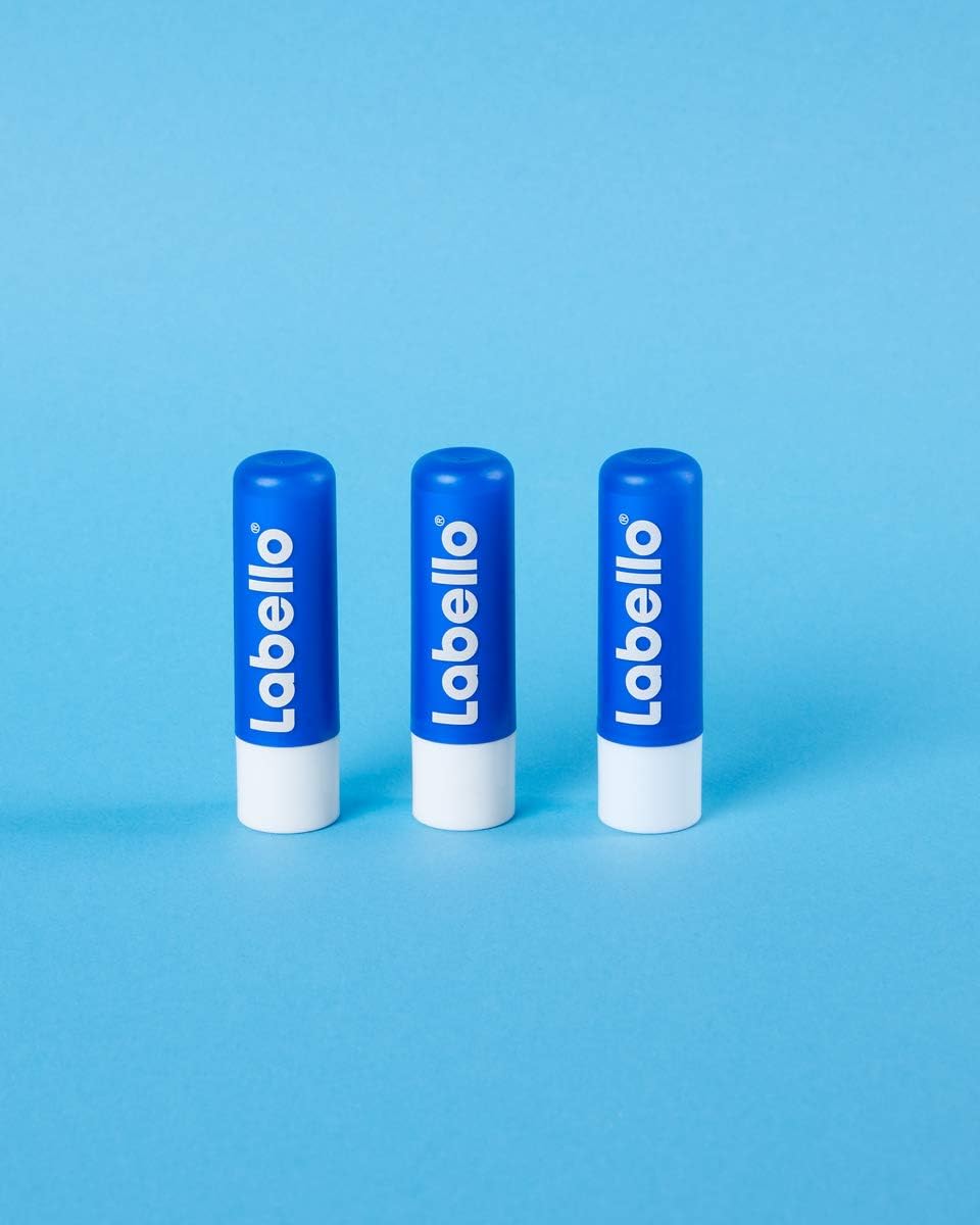 Nivea Labello Original Lip Balm (4 X 5 Ml) Enriched With Natural Oils And Creamy Texture, Lip Care, 24 Hours Persistent Humidity