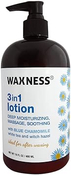 Waxness Natural Botanical Soothing Massage Lotion with Chamomile and W