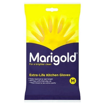 Marigold Unisex Marigold Rubber Gloves Kitchen- Yellow, Pack Of 1