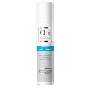 Cln® Acne Cleanser-The Only Cleanser With 0.5% Salicylic Acid Preserved With Sodium Hypochlorite For Clarifying Skin From Blackheads & Breakouts, Oil-Free & Fragrance-Free, 8 Fl Oz