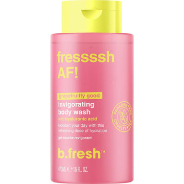 B.Fresh Grapefruit Body Wash | So Fressssh- Body Wash W/Hyaluronic Acid, Cruelty Free, Paraben Free, Skin Loving Ingredients, 16 Fl Oz